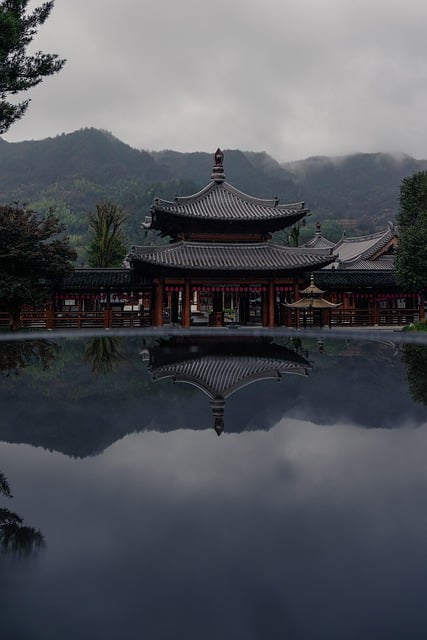 Free download temple china hangzhou lunar rainy free picture to be edited with GIMP free online image editor