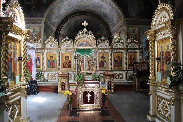 Bezpłatne pobieranie Temple Monastery The Iconostasis - darmowe zdjęcie lub obraz do edycji za pomocą internetowego edytora obrazów GIMP