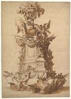 Free download Temporary Structure in Celebration of the Birth of the Duc de Bourgogne (August 6, 1682) free photo or picture to be edited with GIMP online image editor