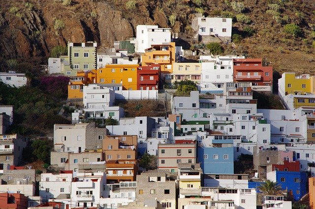 Téléchargement gratuit des maisons de l'île de Ténérife - photo ou image gratuite à éditer avec l'éditeur d'images en ligne GIMP