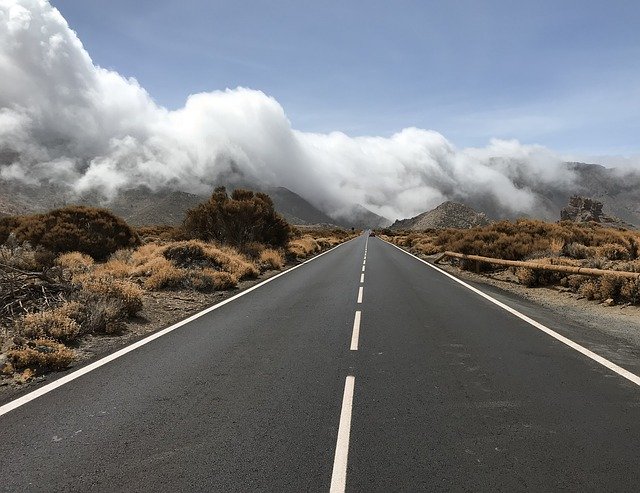 Free download Tenerife Road Mountains Canary -  free photo or picture to be edited with GIMP online image editor