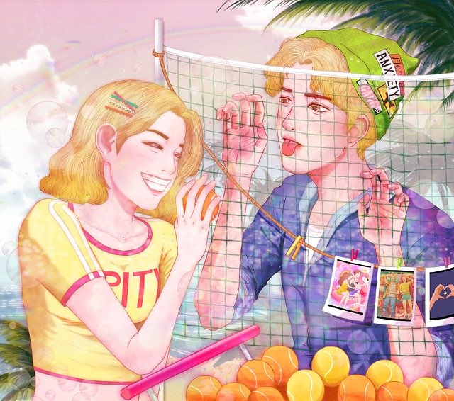 Free download Tennis Illustration Concept -  free illustration to be edited with GIMP free online image editor