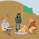 Tents and Camping Flag  screen for extension Chrome web store in OffiDocs Chromium