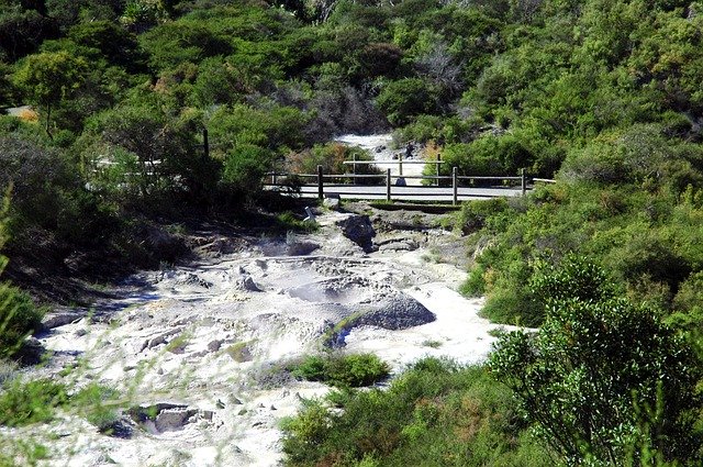 Free download Te Puia Brigde Hot Waters -  free photo or picture to be edited with GIMP online image editor