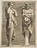 Free download Terms of Silvanus and a Nymph free photo or picture to be edited with GIMP online image editor