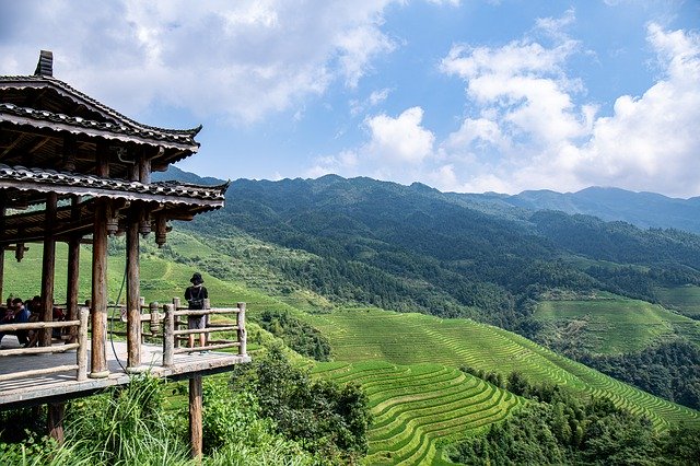 ดาวน์โหลดฟรี Terraced Fields Sunrise Travel - ภาพถ่ายหรือรูปภาพฟรีที่จะแก้ไขด้วยโปรแกรมแก้ไขรูปภาพออนไลน์ GIMP