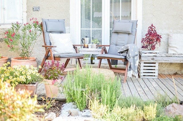 Free download Terrace Garden House -  free photo or picture to be edited with GIMP online image editor