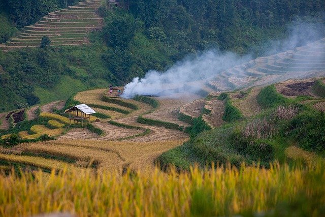 Free download terraces rice mu cang chai vietnam free picture to be edited with GIMP free online image editor