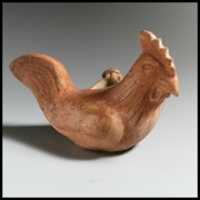 Free download Terracotta askos (flask with a spout) in the form of a cock free photo or picture to be edited with GIMP online image editor