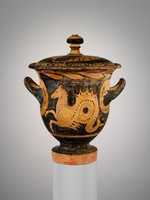 Free download Terracotta bell-krater (mixing bowl) with lid free photo or picture to be edited with GIMP online image editor