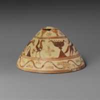 Free download Terracotta conical lekythos (vase for oil) free photo or picture to be edited with GIMP online image editor