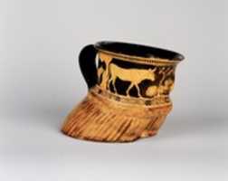 Free download Terracotta cup: cows hoof free photo or picture to be edited with GIMP online image editor