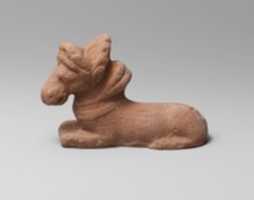 Free download Terracotta figure of a kneeling horse free photo or picture to be edited with GIMP online image editor