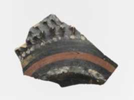 Free download Terracotta fragment of a jug with polychrome decoration free photo or picture to be edited with GIMP online image editor