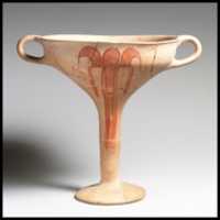 Free download Terracotta kylix (drinking cup) with flower free photo or picture to be edited with GIMP online image editor