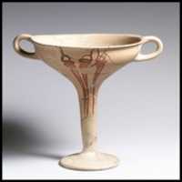 Free download Terracotta kylix (drinking cup) with whorl shells free photo or picture to be edited with GIMP online image editor