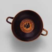 Free download Terracotta kylix: lip-cup (drinking cup) free photo or picture to be edited with GIMP online image editor