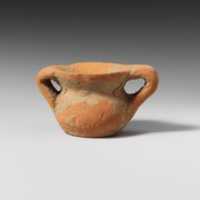 Free picture Terracotta miniature vase with two handles to be edited by GIMP online free image editor by OffiDocs