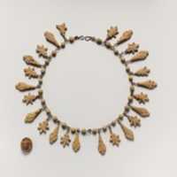 Free download Terracotta necklace with palmette and lotus pendants free photo or picture to be edited with GIMP online image editor