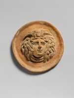 Free download Terracotta reilef roundel with head of Medusa free photo or picture to be edited with GIMP online image editor