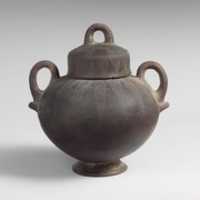 Free download Terracotta stamnoid cinerary urn with lid free photo or picture to be edited with GIMP online image editor