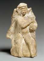 Free download Terracotta statue of Eros holding a swan free photo or picture to be edited with GIMP online image editor