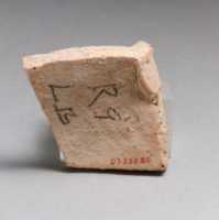 Free download Terracotta upper-body fragment with hatched triangle, probably from a pyxis (box with lid) free photo or picture to be edited with GIMP online image editor