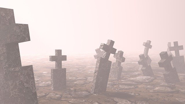 Unduh gratis Terror Graves Cemetery - ilustrasi gratis untuk diedit dengan editor gambar online gratis GIMP