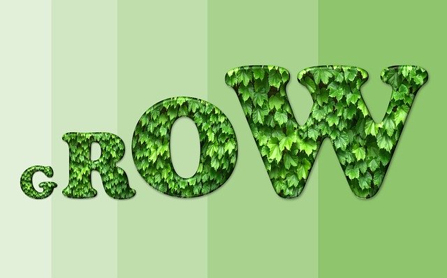 Free download Text Concept Grow -  free illustration to be edited with GIMP free online image editor