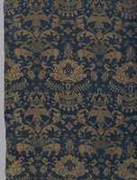 Free download Textile with elephants, crowned double headed eagles, and flowers free photo or picture to be edited with GIMP online image editor