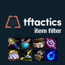 Tftactics Item Filter  screen for extension Chrome web store in OffiDocs Chromium