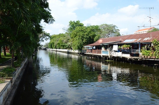 Gratis download Thailand Canal Bangkok - gratis foto of afbeelding om te bewerken met GIMP online afbeeldingseditor