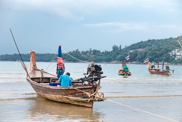 Free download thailand ocean boats fishing free picture to be edited with GIMP free online image editor