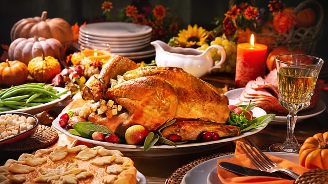 Téléchargement gratuit d'une image gratuite du dîner de Thanksgiving à modifier avec l'éditeur d'images en ligne gratuit GIMP