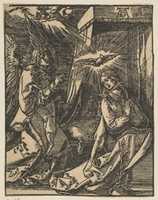 Free download The Annunciation, from the Small Passion, copy free photo or picture to be edited with GIMP online image editor