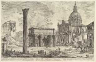 Free download The Arch of Septimus Severus, with the Church of S. Martina on the right (Arco di Settimio Severo) free photo or picture to be edited with GIMP online image editor