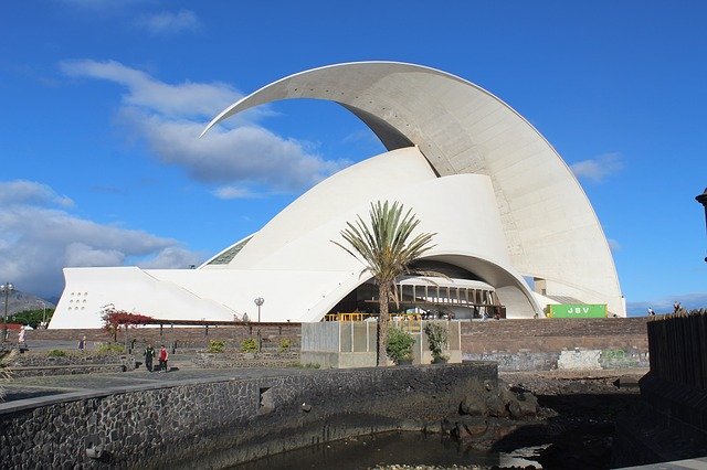 Download gratuito L'Auditorium delle Canarie di Tenerife - foto o immagine gratis da modificare con l'editor di immagini online di GIMP