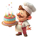 The baker and the beautiful cake  screen for extension Chrome web store in OffiDocs Chromium