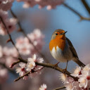 The bird perched on a plum branch  screen for extension Chrome web store in OffiDocs Chromium