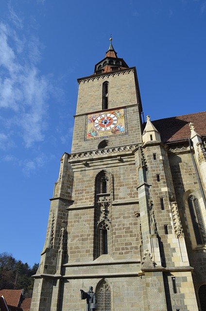 Téléchargement gratuit de l'église noire Roumanie Brasov - photo ou image gratuite à éditer avec l'éditeur d'images en ligne GIMP