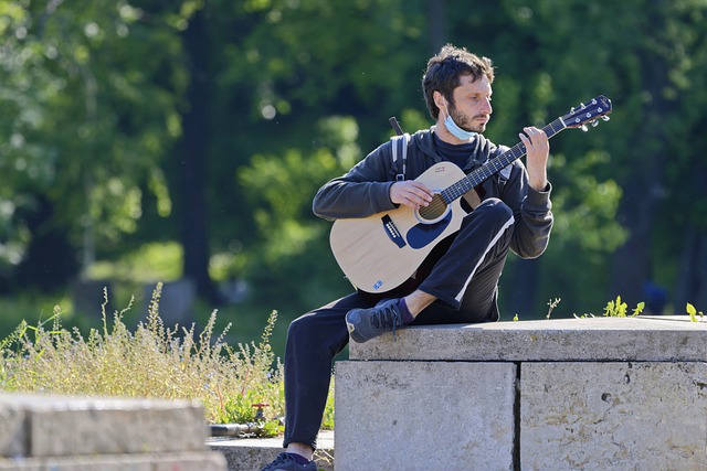 Free download the boy man young male guitarist free picture to be edited with GIMP free online image editor