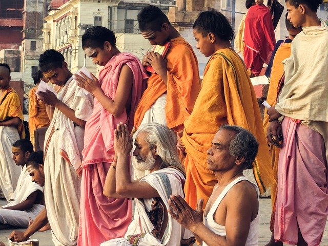 Free download The Brahmanas Varanasi India -  free photo or picture to be edited with GIMP online image editor