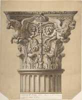 Free download The British Order: Elevation of a Capital and Part of the Fluted Shaft free photo or picture to be edited with GIMP online image editor