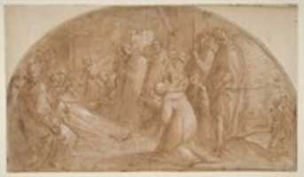 Free download The death of Saint Alexis Falconieri at Monte Senario free photo or picture to be edited with GIMP online image editor