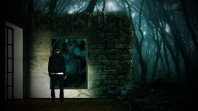 Free download The Figure Of Mirror Forest -  free illustration to be edited with GIMP free online image editor