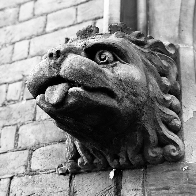 Muat turun percuma The Gargoyle Lion Stone - foto atau gambar percuma untuk diedit dengan editor imej dalam talian GIMP