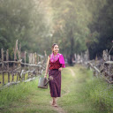 The girl goes to water  screen for extension Chrome web store in OffiDocs Chromium