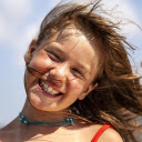 The girl is happy  screen for extension Chrome web store in OffiDocs Chromium