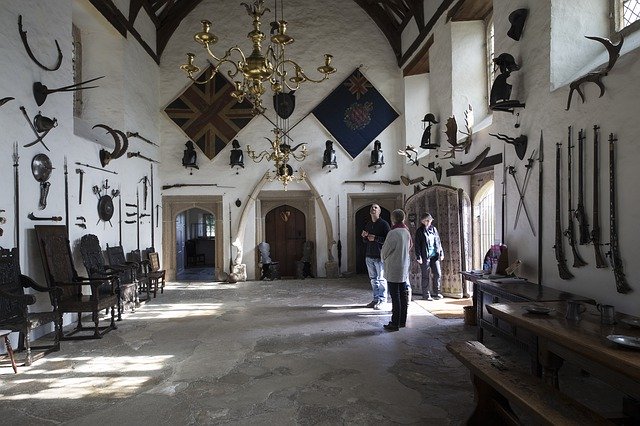 Free download The Great Hall Cotehele Cornwall -  free photo or picture to be edited with GIMP online image editor
