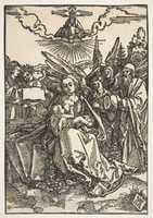 Free download The Holy Family with Five Angels free photo or picture to be edited with GIMP online image editor